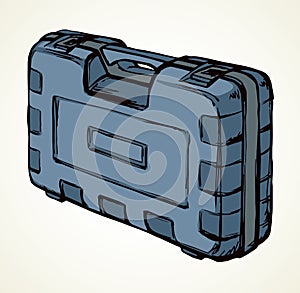 Suitcase for tools. Vector drawing