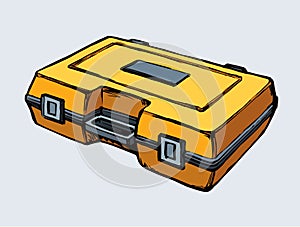 Suitcase for tools. Vector drawing