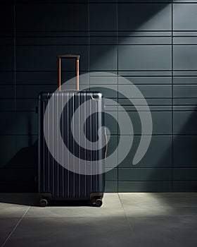 suitcase travel concept background, providing ample space for text to convey your travel-related messages.