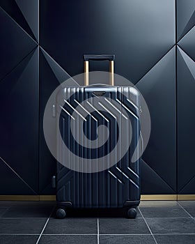 suitcase travel concept background, providing ample space for text to convey your travel-related messages.