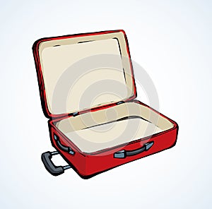 Suitcase. Vector drawing