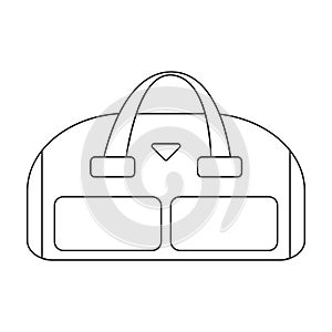 Suitcase vector icon.Cartoon vector icon isolated on white background suitcase