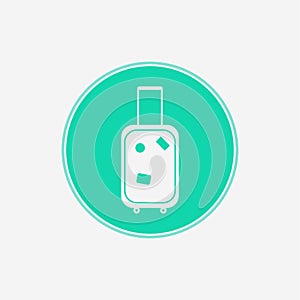 Suitcase vector icon sign symbol