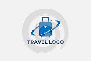 Suitcase vector logo EPS 10