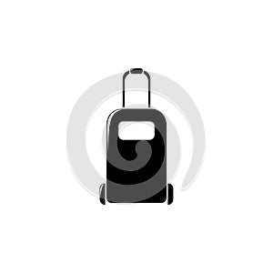 suitcase on wheels icon. Element of holiday at sea illustration. Premium quality graphic design icon. Signs and symbols collection