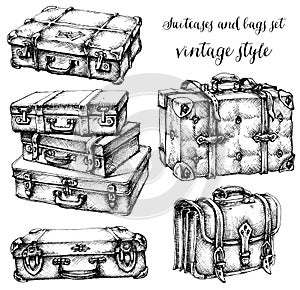 Suitcases and bags