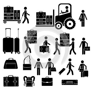 Suitcases icons