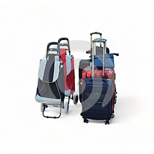 Suitcases and trolly for holidays and work-