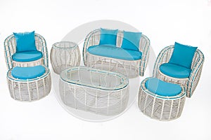 Suite Of Wicker Furniture