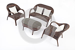 Suite Of Wicker Furniture