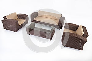 Suite Of Wicker Furniture