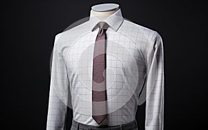 Suited and Styled: Full Shirt - Blurring the Lines isolated on a transparent background.