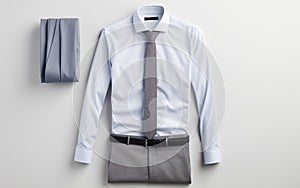 Suited and Styled: Full Shirt - Blurring the Lines isolated on a transparent background.