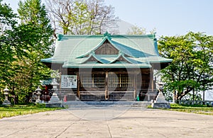 Suitengu shrine the temple of shinto religion at Otaru, Hokkaido photo