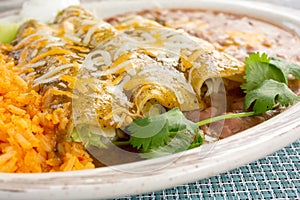 suiza enchiladas plate