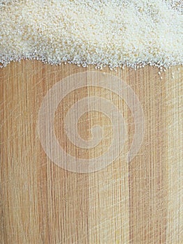 Suji line on wooden background