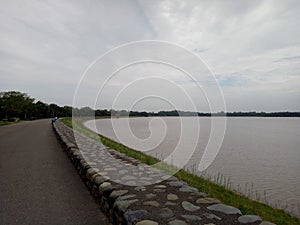 Sukhna lake chandigarh view at morning. wonderful lakeview. Must visit place in Chandigarh.