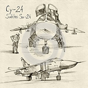 The Sukhoi Su-24 photo