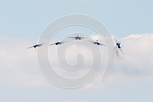 Sukhoi SU-30 Flanker-C, aerobatic team Russian Knights