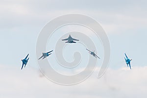 Sukhoi SU-30 Flanker-C, aerobatic team Russian Knights