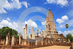 Sukhothai ruin old pagoda