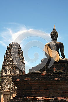 Sukhothai Temple and Buddha photo