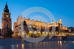 Sukiennice on The Main Market Square in Krakow