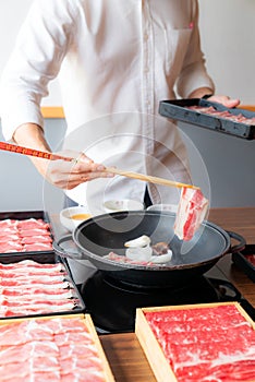 Sukiyaki Cooking