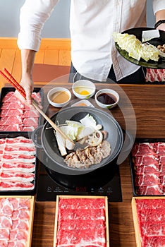 Sukiyaki Cooking photo