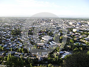 Sulaiman-Too Mountain. View of the city of Osh photo