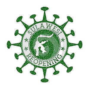 Sulawesi Reopening Stamp.