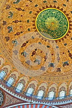 Suleiman Mosque interior 08 photo