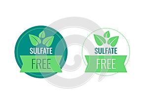 Sulfate Free sign or stamp symbol.