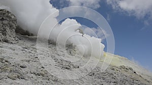 Sulfur dioxide volcanic gas in Damavand