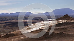 Sulfur fumaroles Hverir Namafjall in Iceland