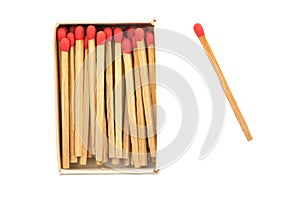 sulfur matches matchbox isolated start light fire