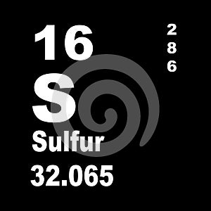 Periodic Table of Elements: Sulfur photo