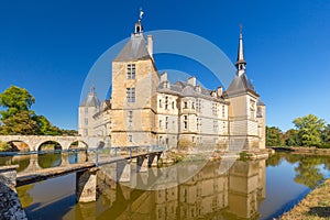 Sully Castle in Burgundy, France