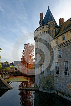 The Sully-sur-Loire medieval castle in France