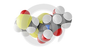 sulopenem molecule, antibiotic, molecular structure, isolated 3d model van der Waals