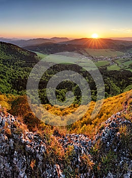 Sulov peaks from Zibrid, Slovakia nature