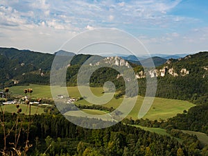 Sulov rocks, nature reserve in Slovakia with its rocks and meadows