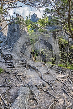 Sulov rocks, Slovakia, hiking theme