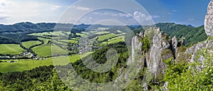 Súľovské skály, Slovensko, panorama