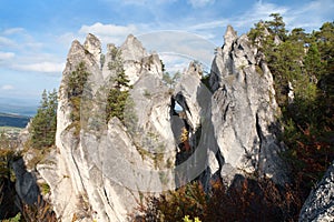 Sulovske Skaly rockies in slovakia
