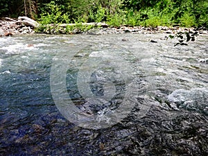 Sulphide Creek in North North Cascade mountains