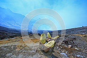 Sulphur at Kawah Ijen