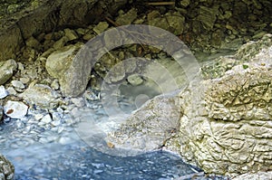 Sulphurous water wellspring