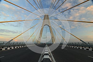 Sultan Abdul Jalil Alamuddin Syah Bridge in Pekanbaru, Indonesia.