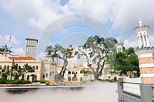 Sultan Abdul Samad Building from Masjid Jamek in Kuala Lumpur, Malaysia